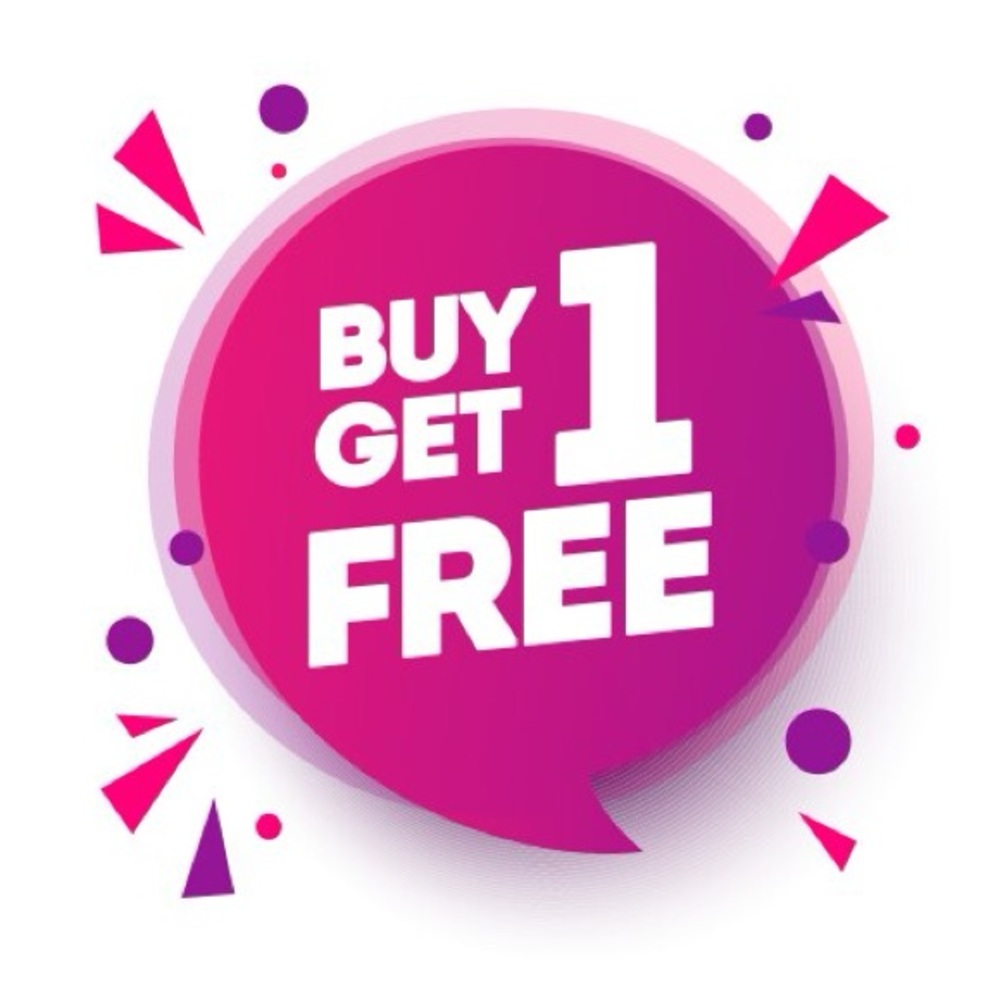 BUY 1 GET 1 FREE!